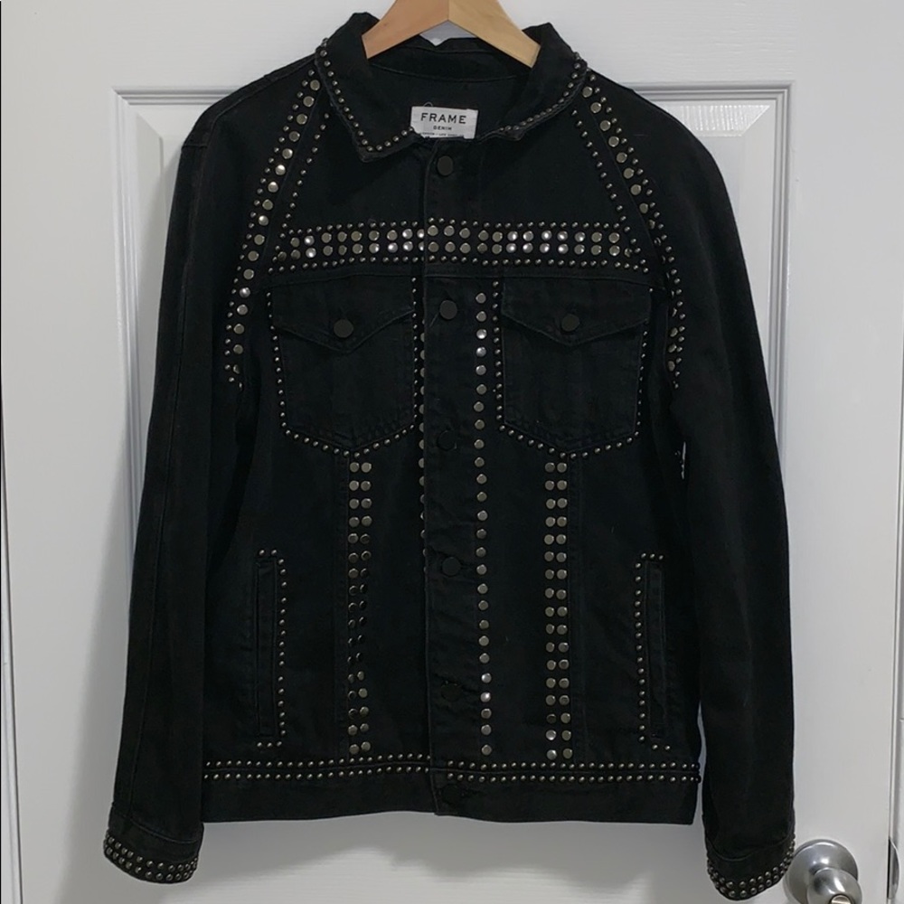 Brand new Frame studded denim jacket